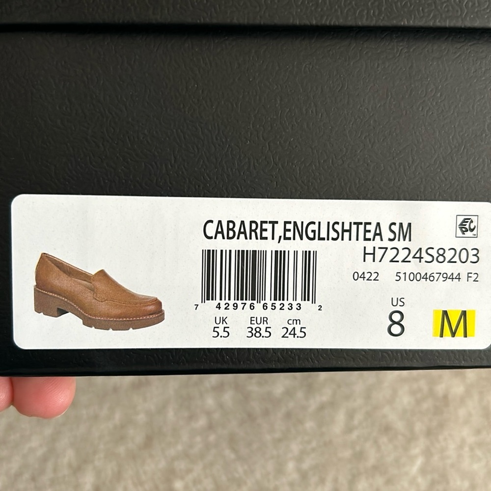 Naturalizer Cabaret English Tea Brown Loafers